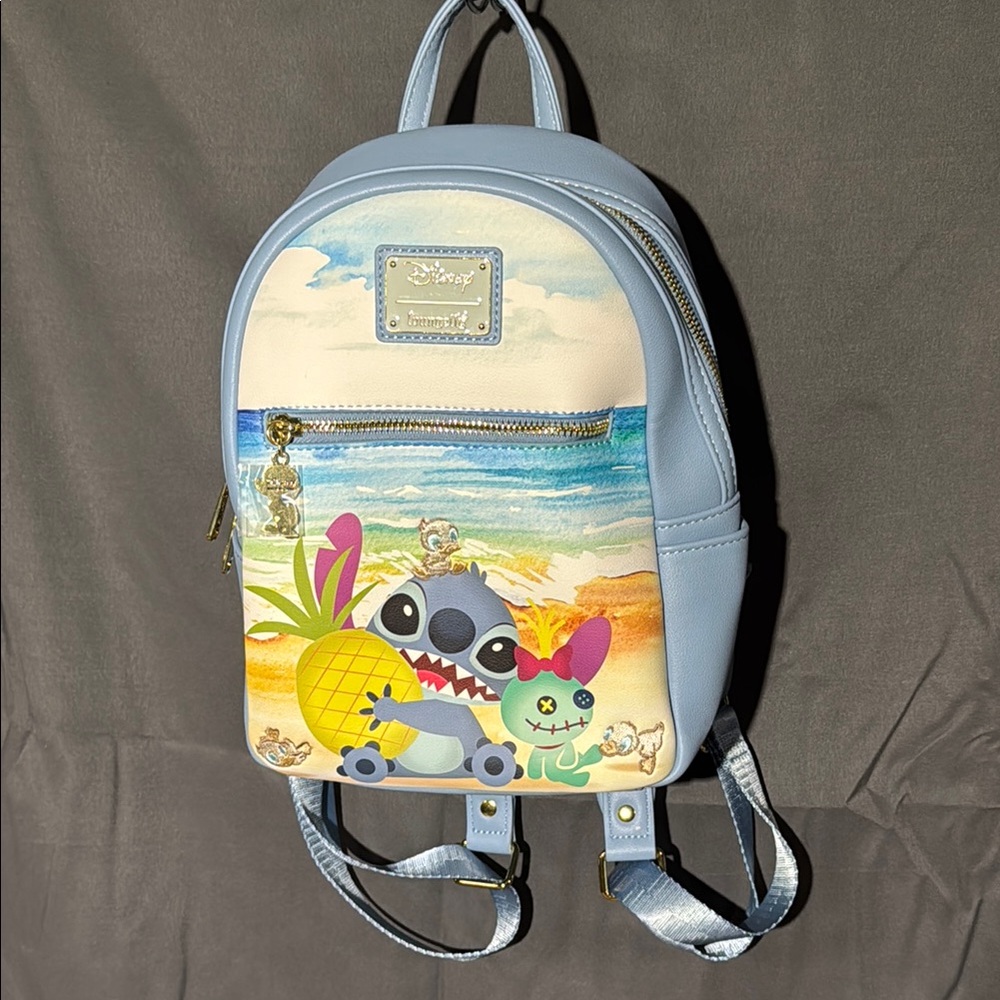 Disney Blue Stitch Mini Backpack